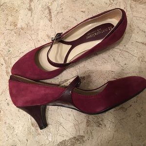 Suede Mary Jane Medium Heel Pump N5 Comfort New